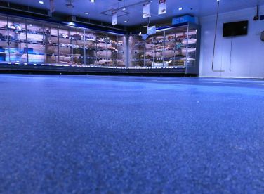 Winkelvloer op kleur met antislip