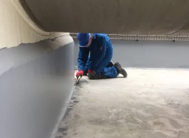 Coating naden vloeistofdicht industriële vloeren, industrie wand,